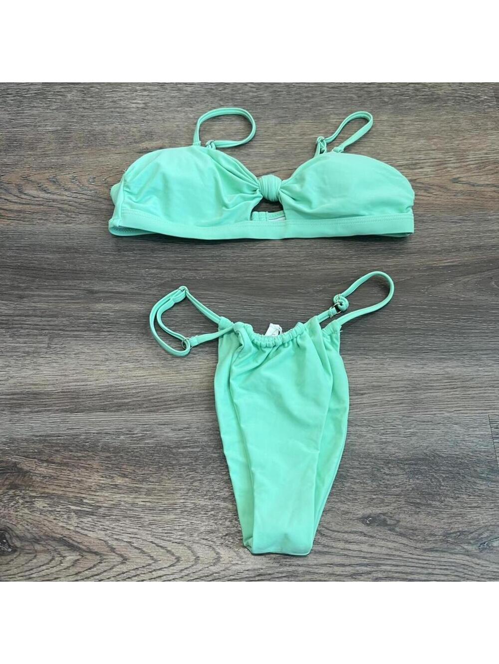 Women's Green Bikinis-and-tankini-set